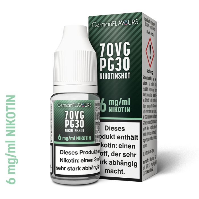 70/30 - Nikotinshot - 10ml - 6mg