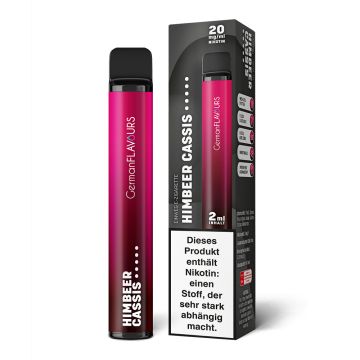 Himbeer Cassis - Einweg E-Zigarette - 2ml - 20mg